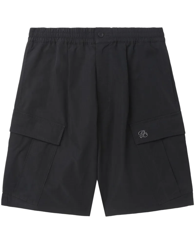 FIVE CM Cargo-Shorts mit Logo-Stickerei Schwarz