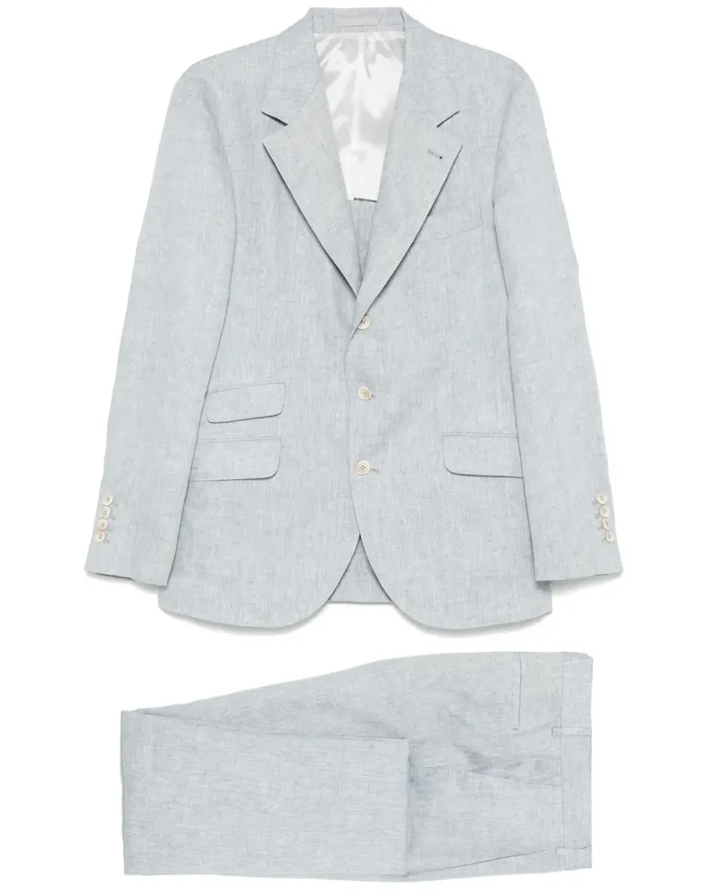 Brunello Cucinelli Anzug aus Leinen - Grau Grau