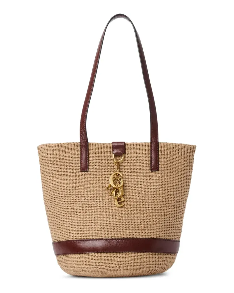 Chloé Charms Tote Bag mit Logo-Anhänger - Nude Nude