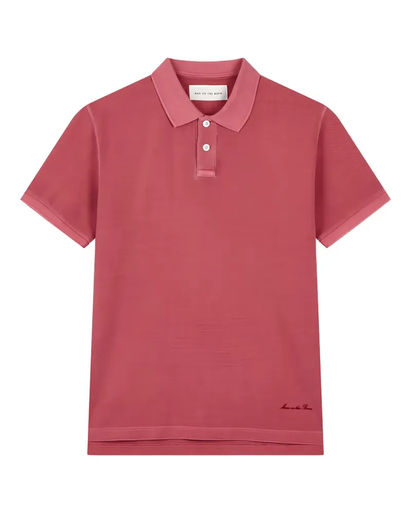 ManOnTheBoon Poloshirt aus Piqué - Rot Rot
