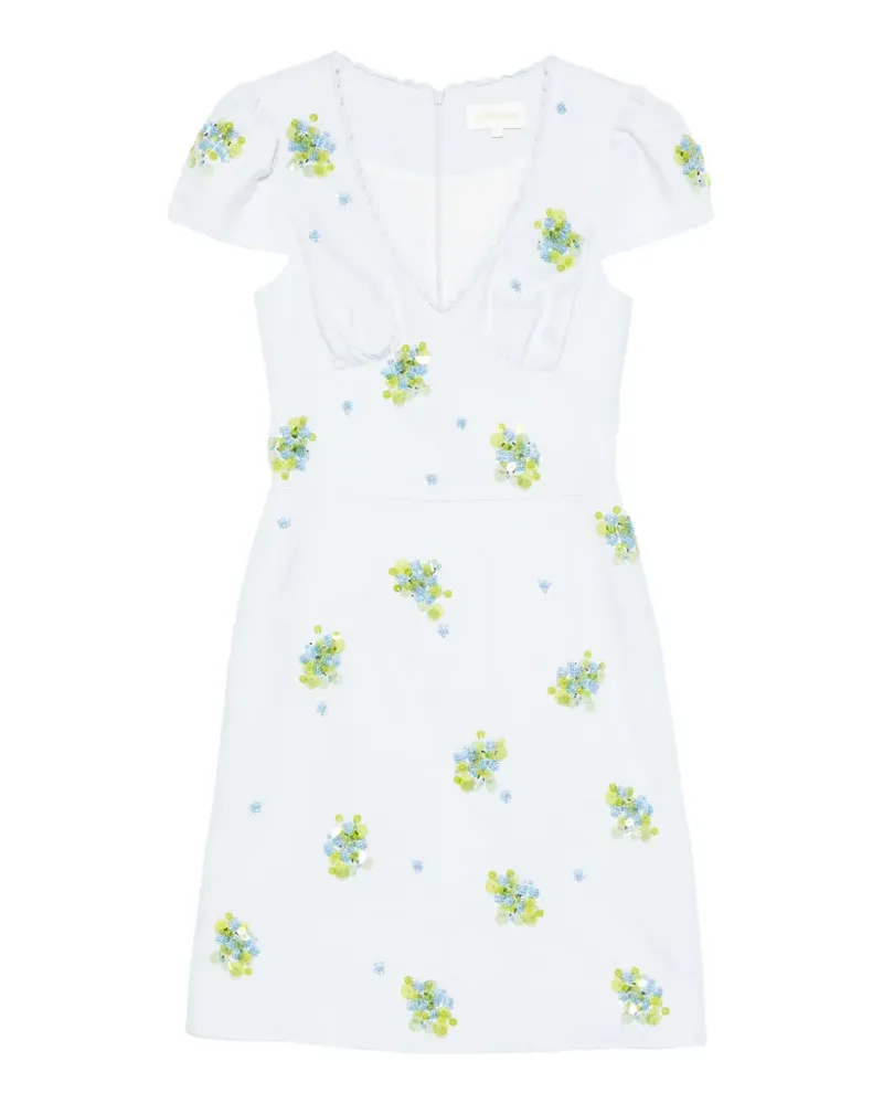 SHUSHU/TONG V-neck mini dress - Blau Blau