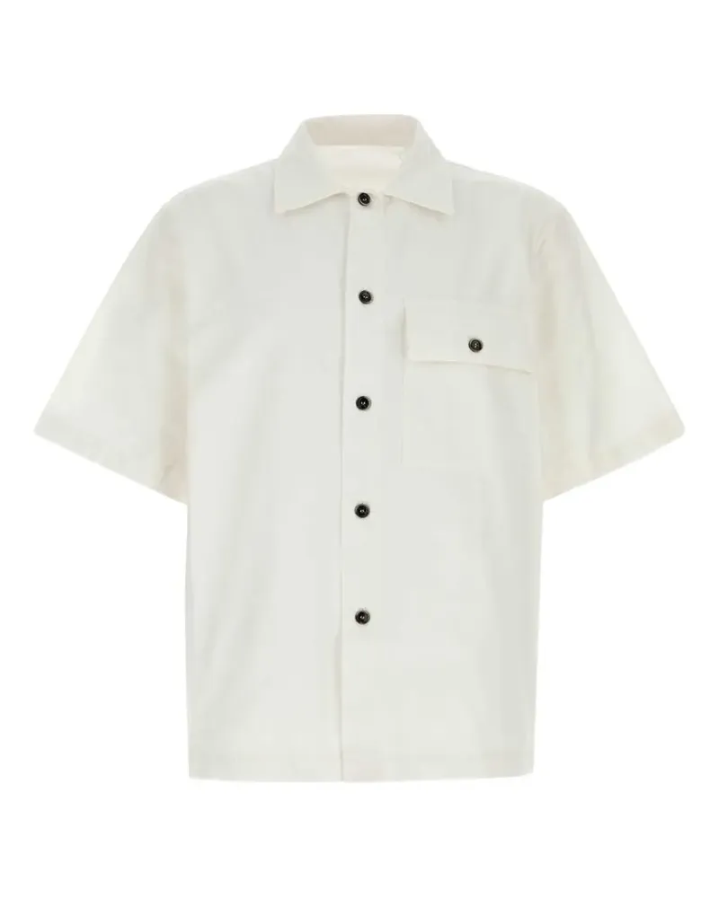 nine:inthe:morning short-sleeve chest-pocket shirt - Weiß Weiß