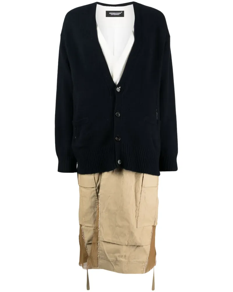 Undercover Langer Mantel im Layering-Look - Blau Blau