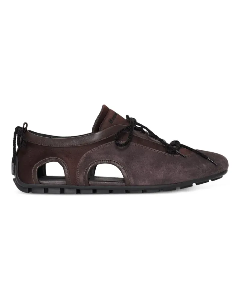 Simone Rocha Cut-out Ballerina Grip sneakers - Braun Braun