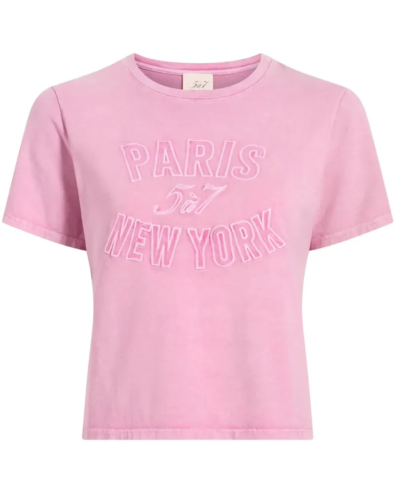Cinq à Sept Shrunken T-Shirt - Rosa Rosa