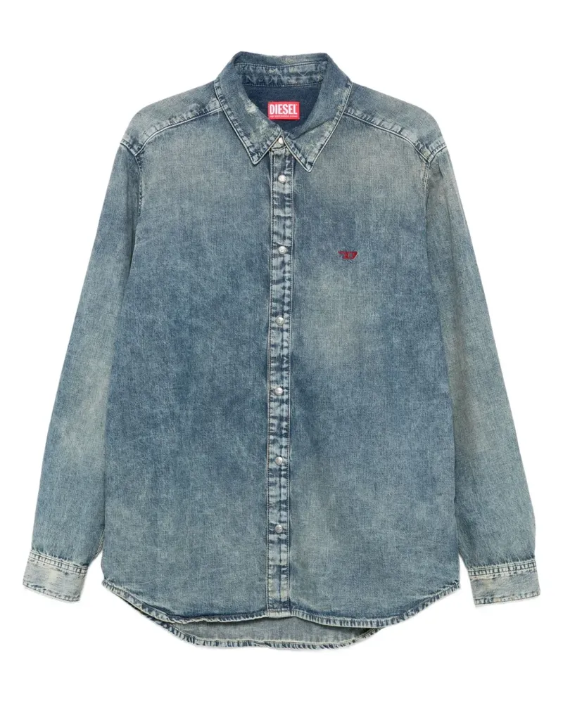 Diesel Klassisches Jeanshemd - Blau Blau