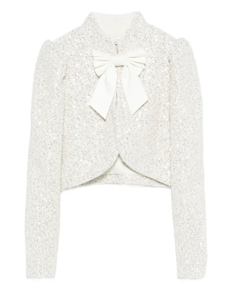 Alice + Olivia Verzierte Ilaria Jacke - Weiß Weiß