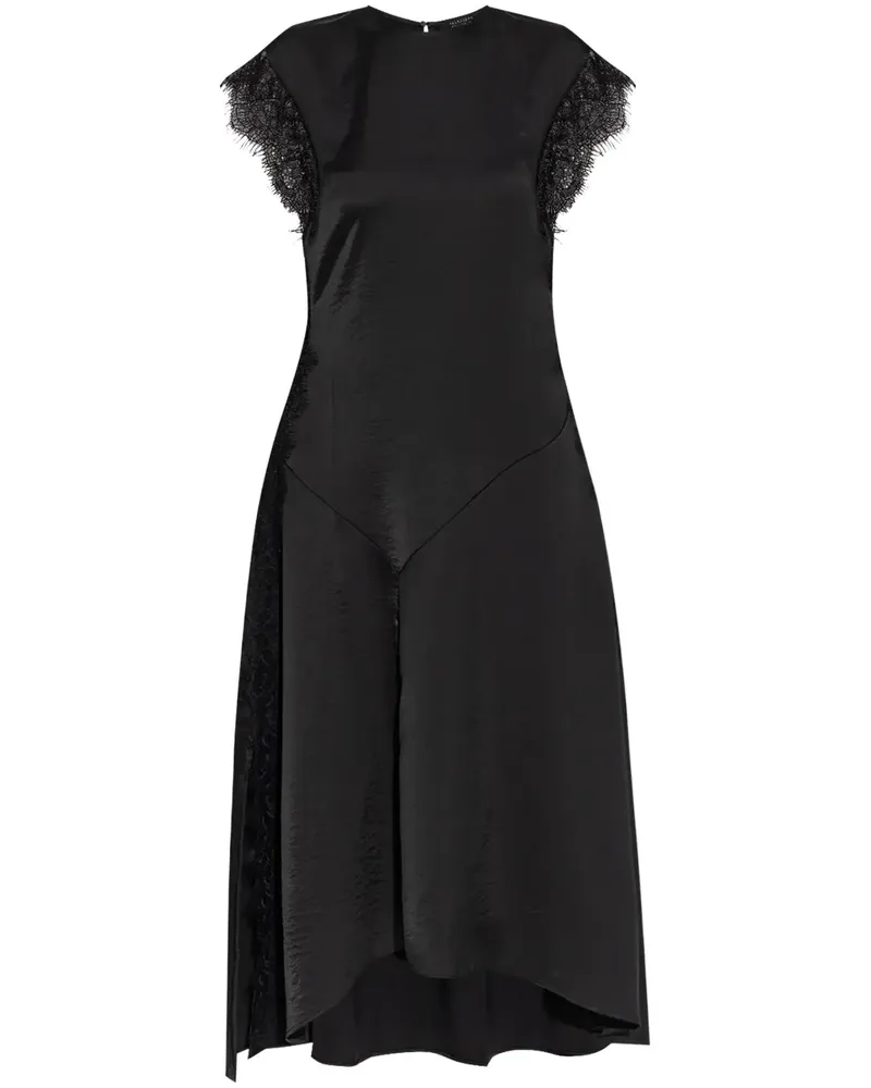 AllSaints Lyra Midikleid - Schwarz Schwarz