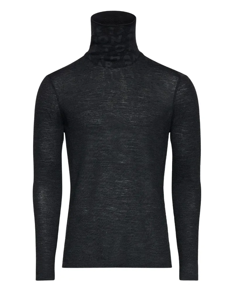 Maison Margiela Oberteil mit Rollkragen - Schwarz Schwarz