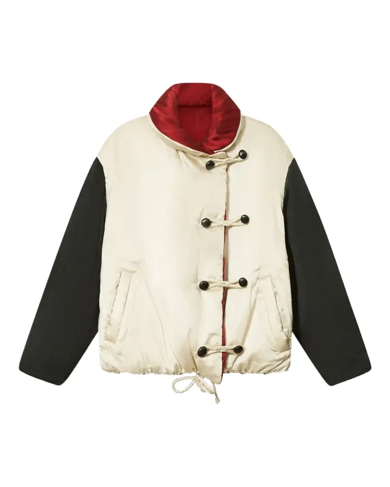 Isabel Marant Bleza silk satin puffer jacket - Nude Nude