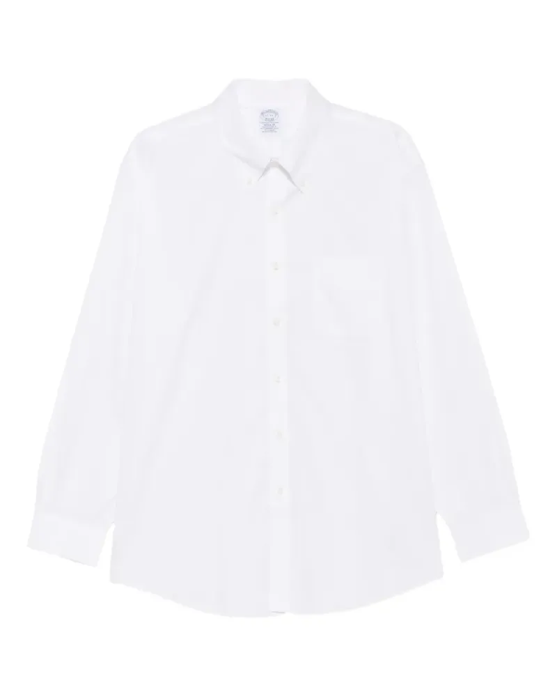 Brooks Brothers Hemd mit Button-down-Kragen - Weiß Weiß