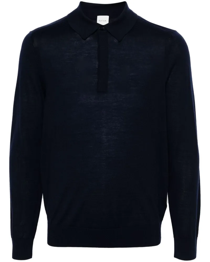 Paul Smith Poloshirt aus Merinowolle - Blau Blau