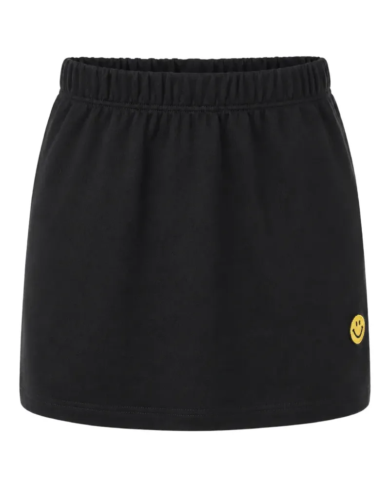 Joshua Sanders Smiley-patch jersey mini skirt - Schwarz Schwarz