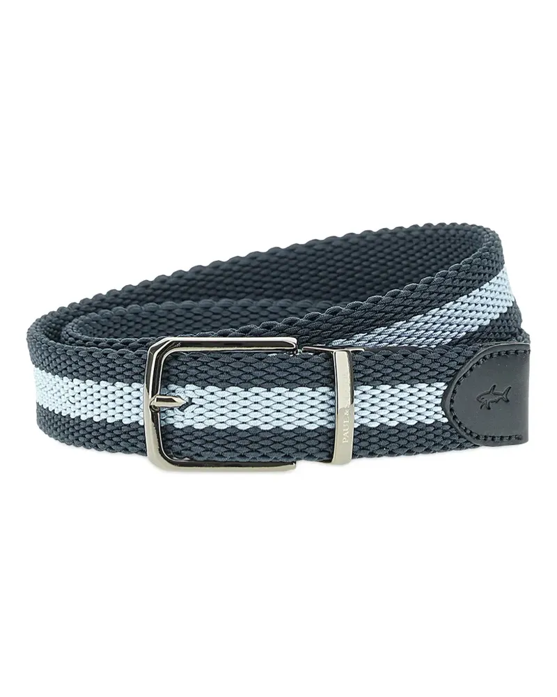 Paul & Shark reversible striped belt - Blau Blau