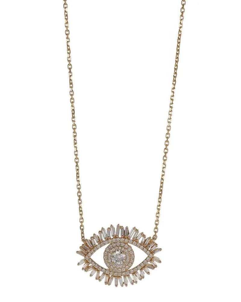 Suzanne Kalan 18kt Firework Evil Eye Gelbgoldhalskette Gold