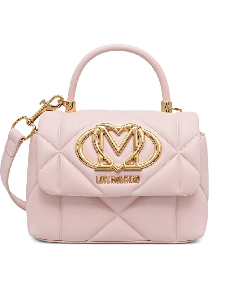 Moschino quilted heart-logo tote bag - Rosa Rosa