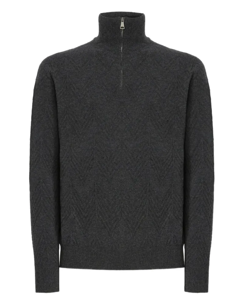 Missoni Pullover mit Fischgrätenmuster - Grau Grau