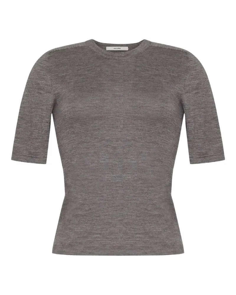 Adam Lippes Felix short-sleeve sweater - Grau Grau