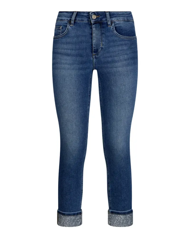 Liu Jo rhinestone-appliqué five-pockets jeans - Blau Blau