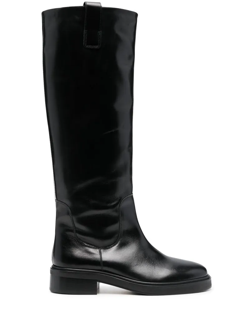 aeyde Kniehohe Stiefel - Schwarz Schwarz