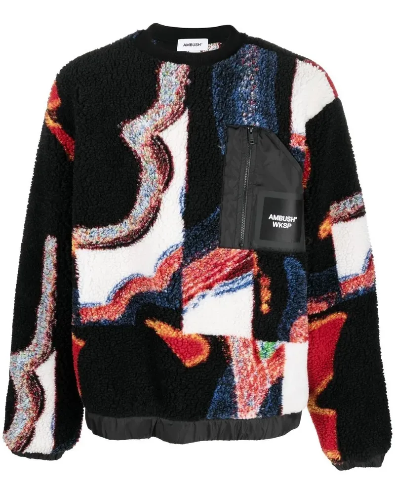 AMBUSH WKSP Teddy-Sweatshirt - Schwarz Schwarz