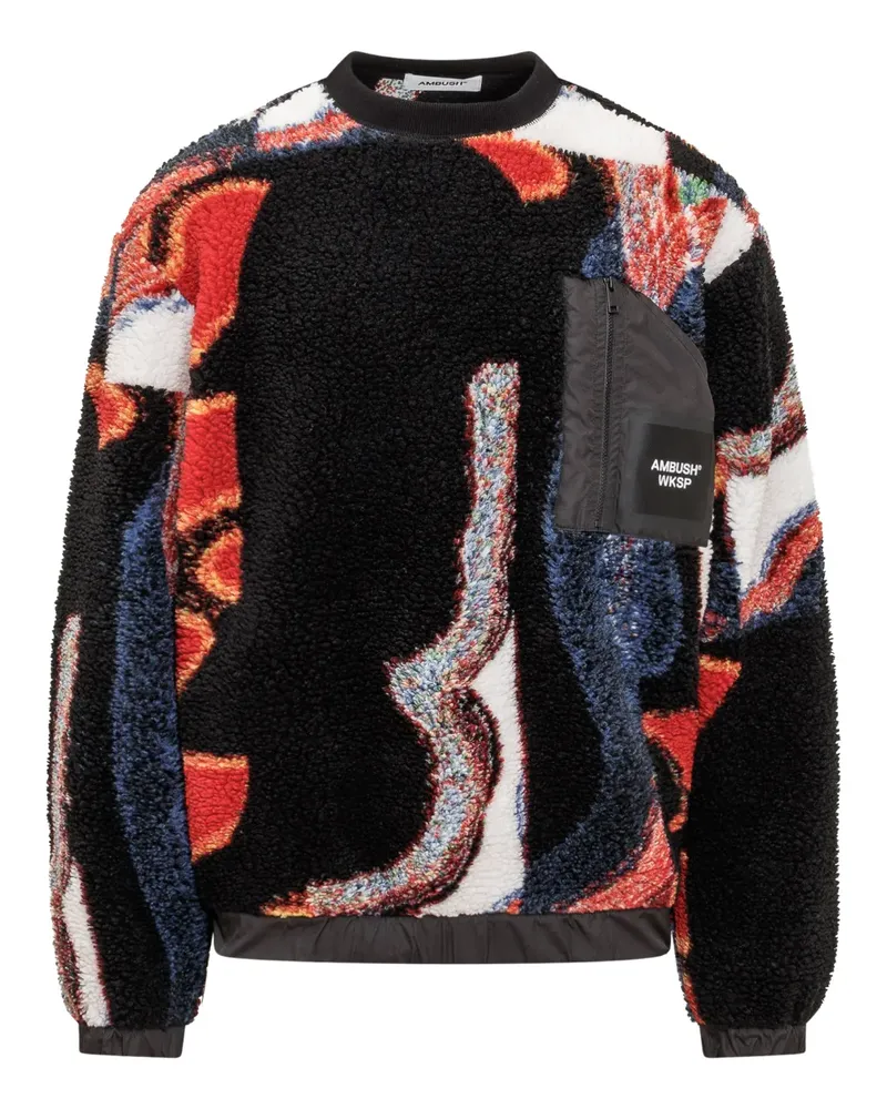 AMBUSH WKSP Teddy-Sweatshirt - Schwarz Schwarz