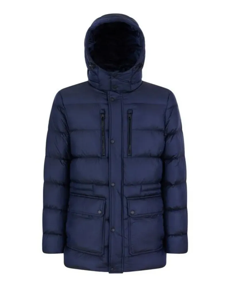 Geox Gesteppte Kapuzenjacke - Blau Blau