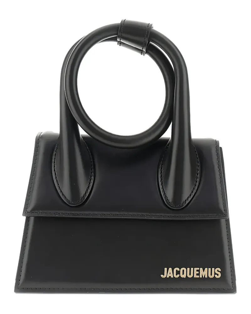Jacquemus Mini Chiquito Tote Bag mit Knoten - Schwarz Schwarz