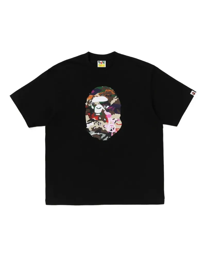 BAPE Hybrid Camo Ape Head T-Shirt - Schwarz Schwarz