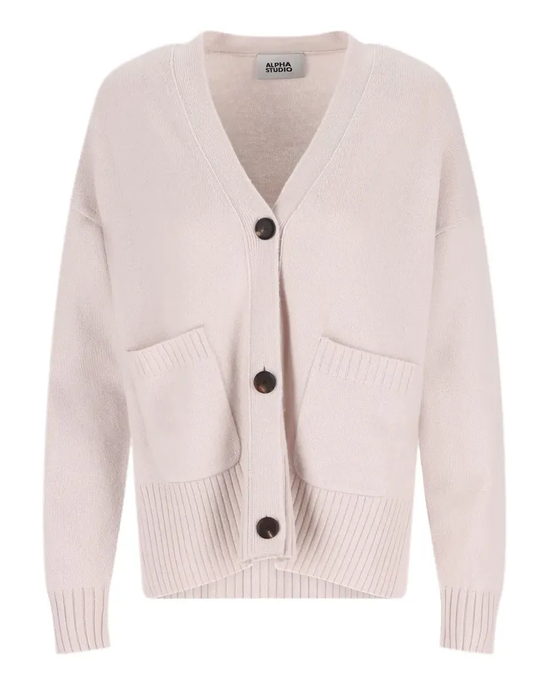 Alpha Studio Cardigan mit Tasche - Nude Nude