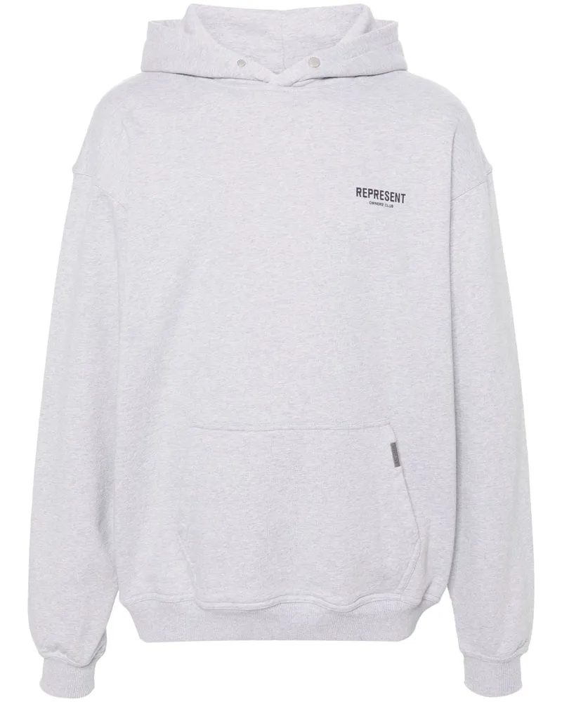 REPRESENT Owners Club Hoodie aus Baumwolle Grau