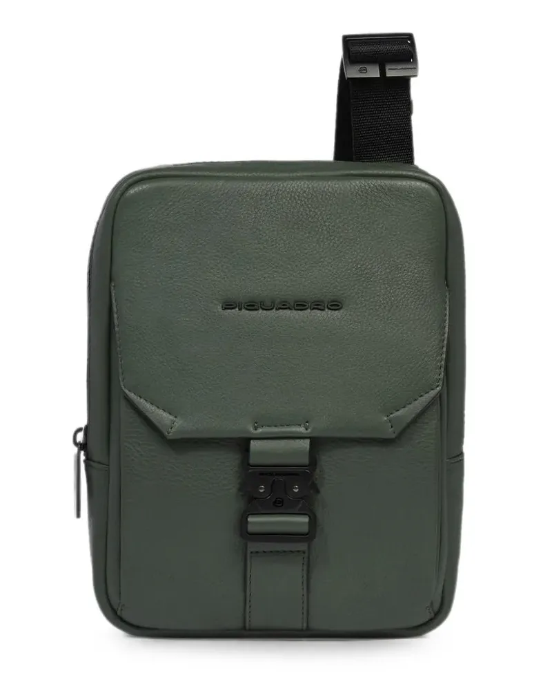 Piquadro Kuriertasche mit Schnallenverschluss - Grün Grün