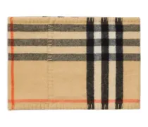 Karierter Rundschal aus Kaschmir - Nude