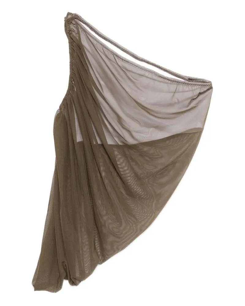 Norma Kamali Drapiertes Diana One-Shoulder-Top - Grün Grün
