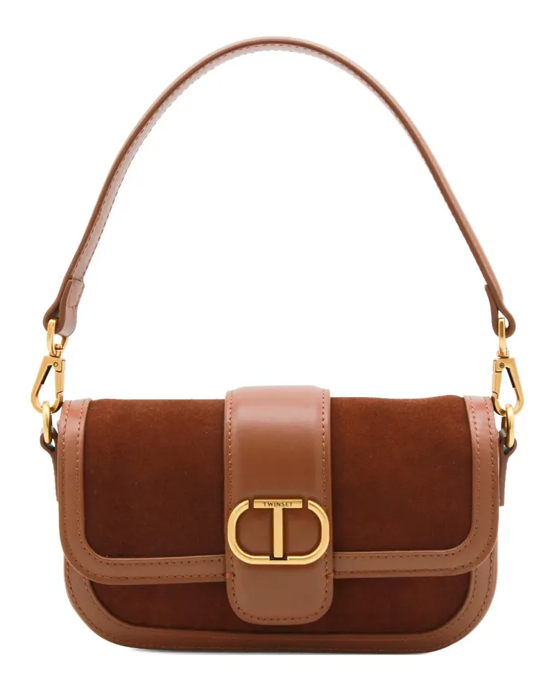 Twin-Set logo-plaque shoulder bag - Braun Braun