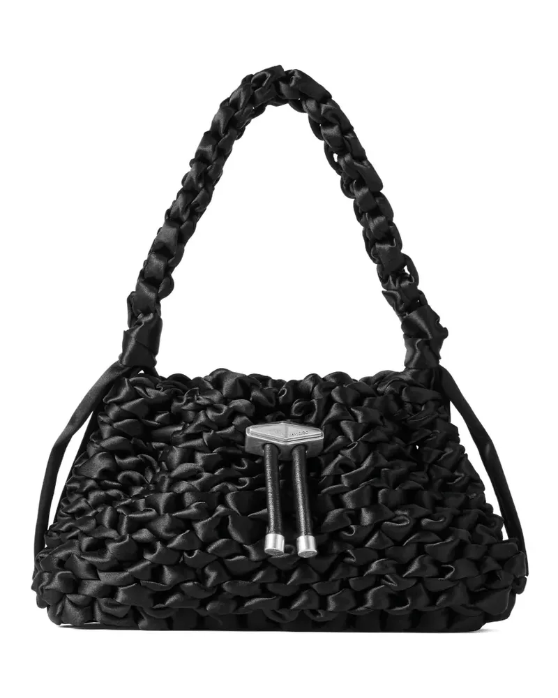 Jimmy Choo Kleine Cinch Schultertasche - Schwarz Schwarz