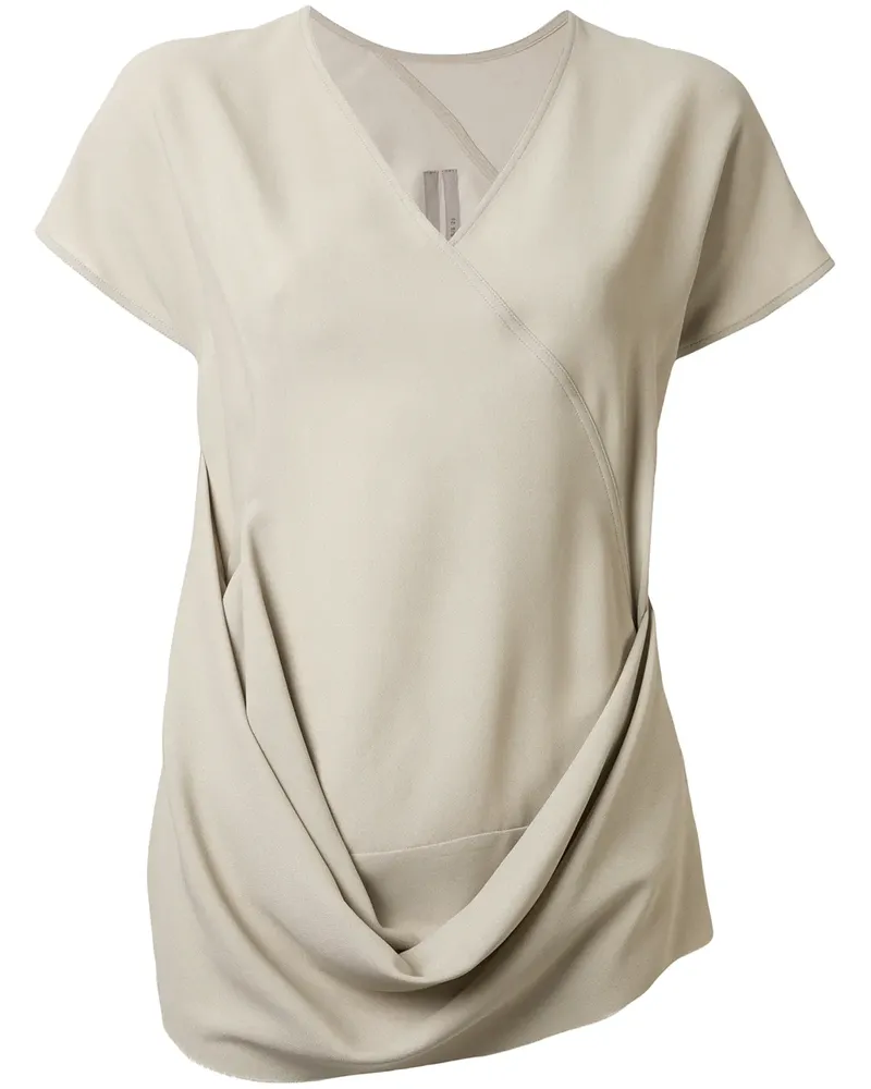 Rick Owens Drapierte Bluse - Nude Nude