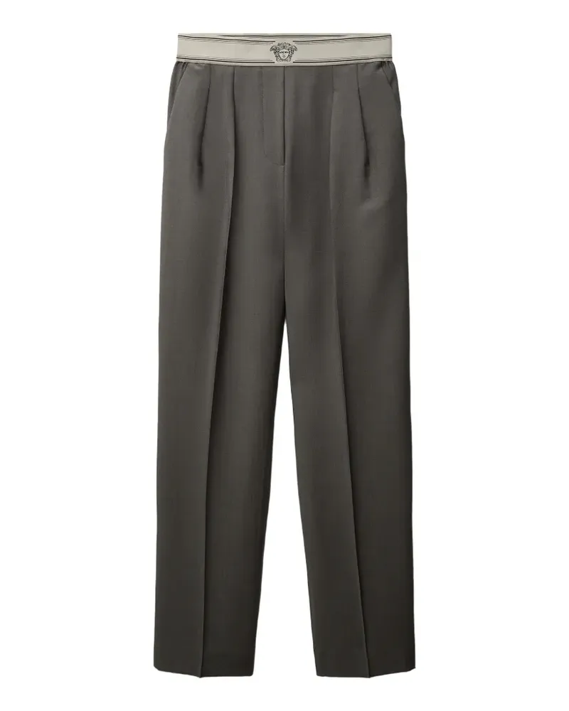 Versace Hose aus Woll-Mohairgemisch - Grau Grau