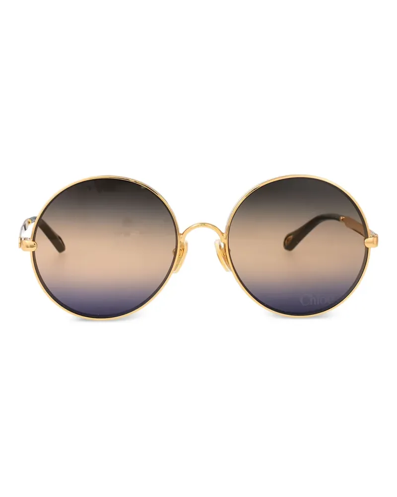 Chloé Aly Sonnenbrille mit rundem Gestell - Gold Gold
