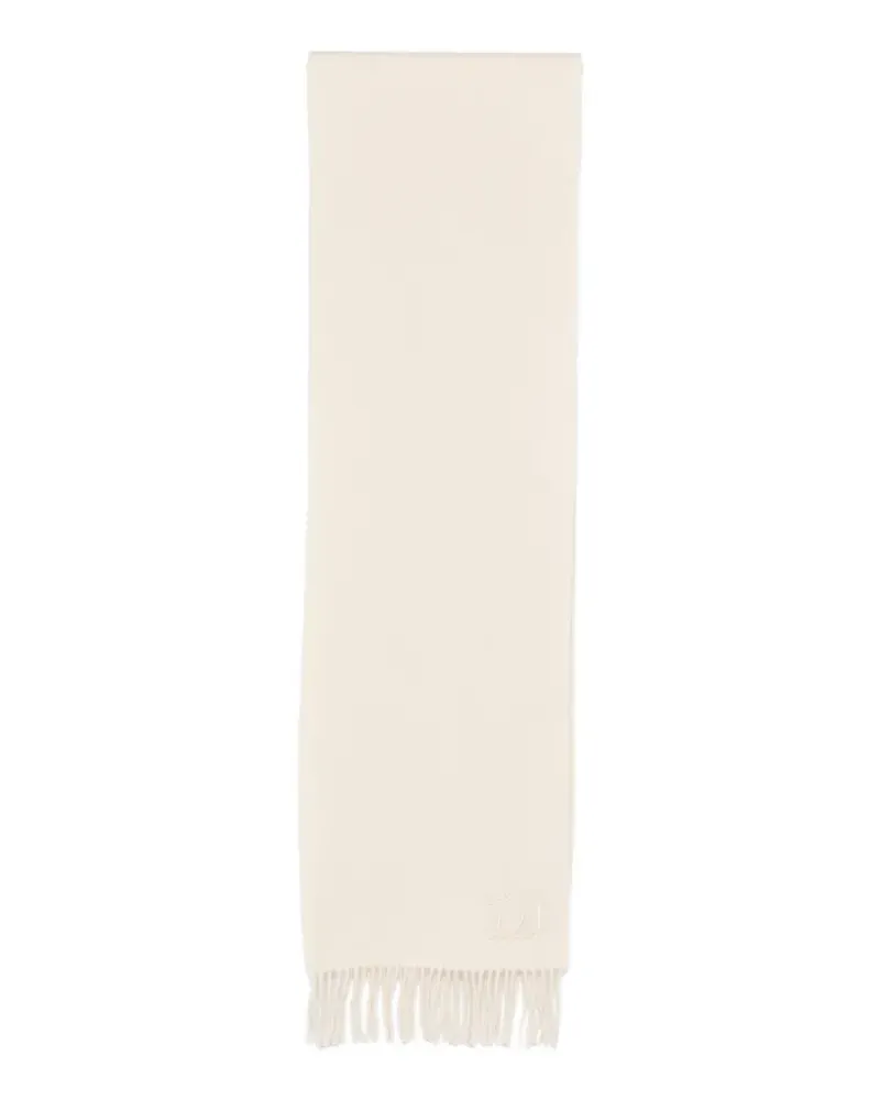 Max Mara Schal mit Fransen - Nude Nude