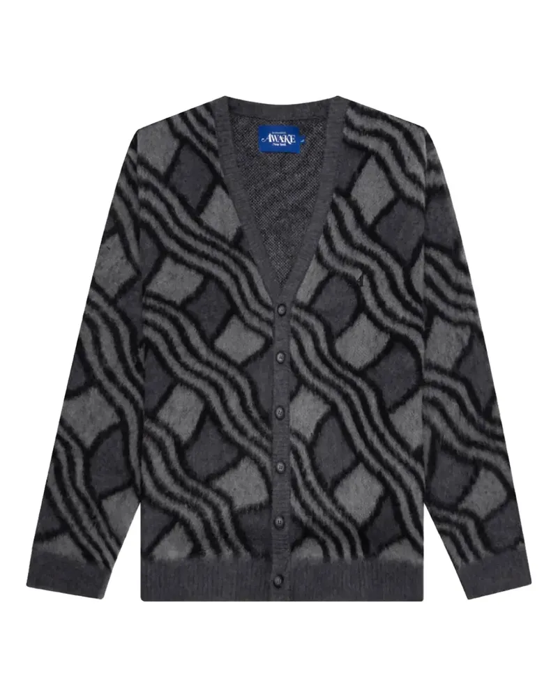 AWAKE NY V-neck cardigan - Grau Grau