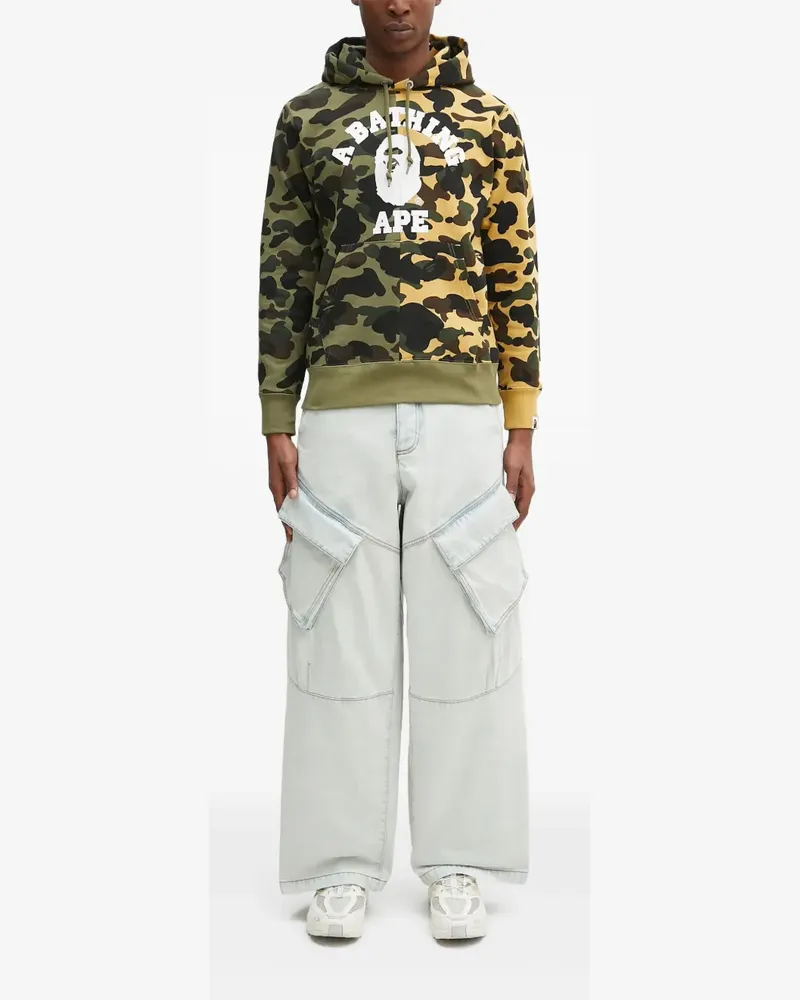 BAPE 1st Camo College Hoodie - Grün Grün