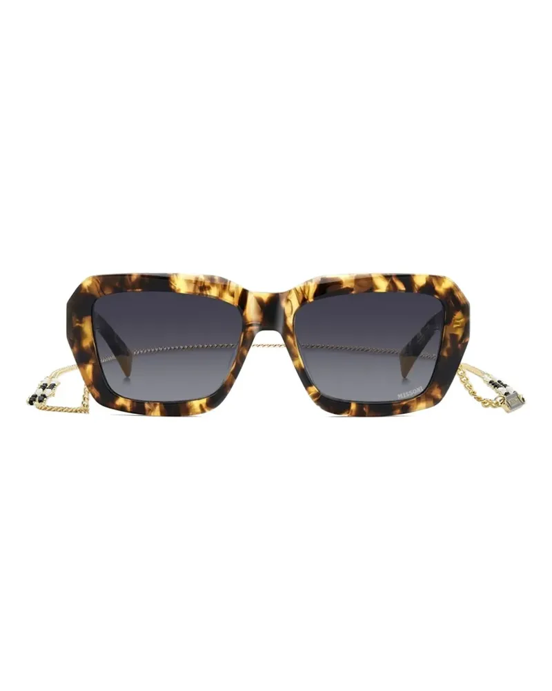 Missoni Sonnenbrille mit eckigem Gestell - Braun Braun