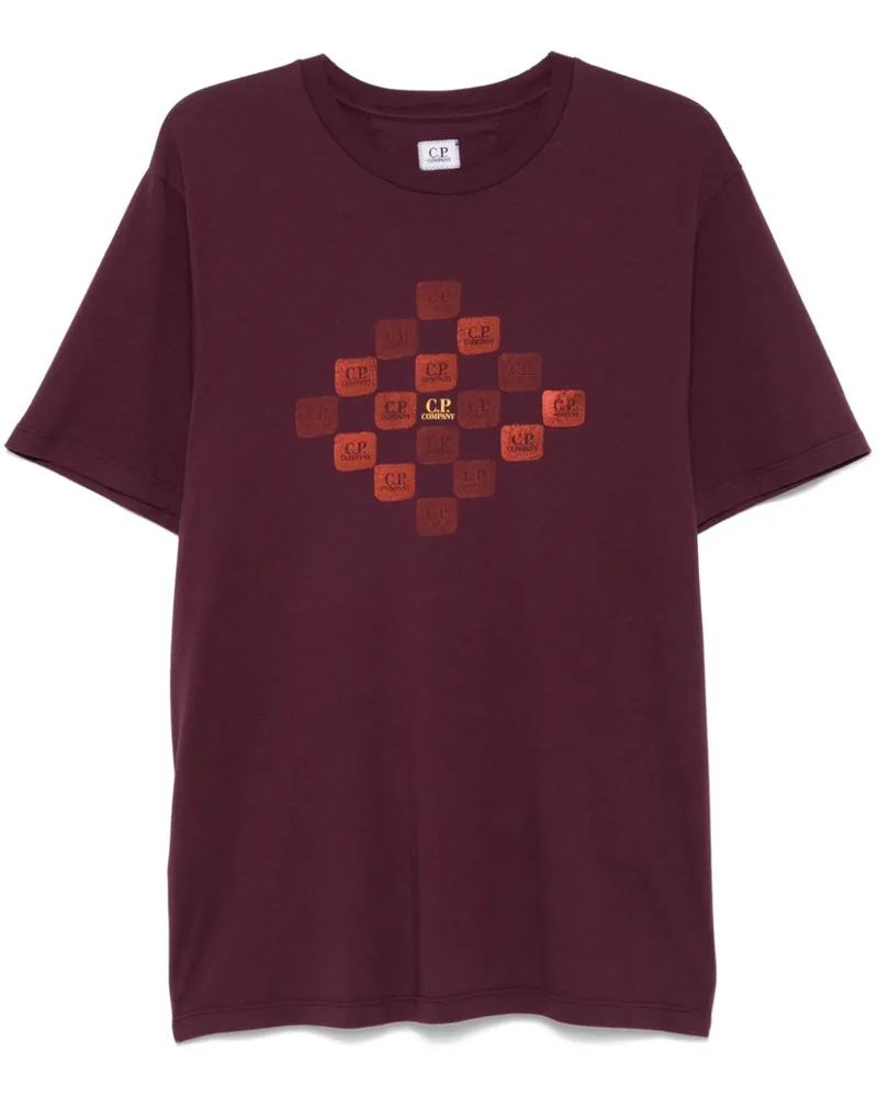 C.P. Company T-Shirt mit Logo-Print - Rot Rot