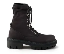 Stiefeletten aus Canvas - Schwarz