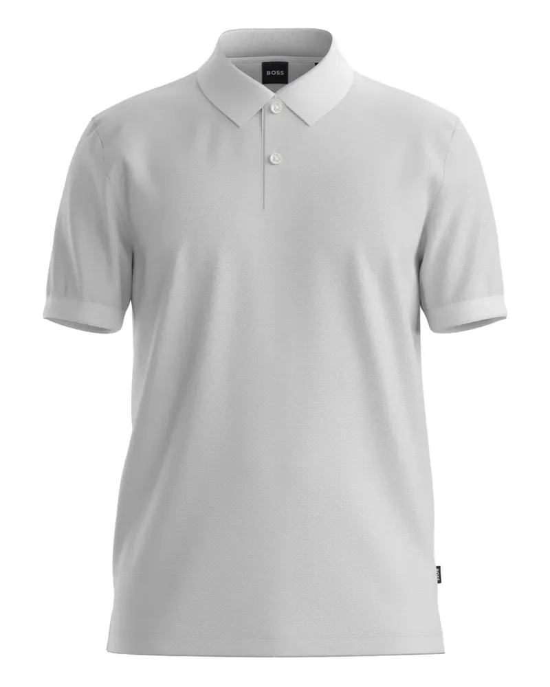 HUGO BOSS Kurzärmeliges Poloshirt - Weiß Weiß