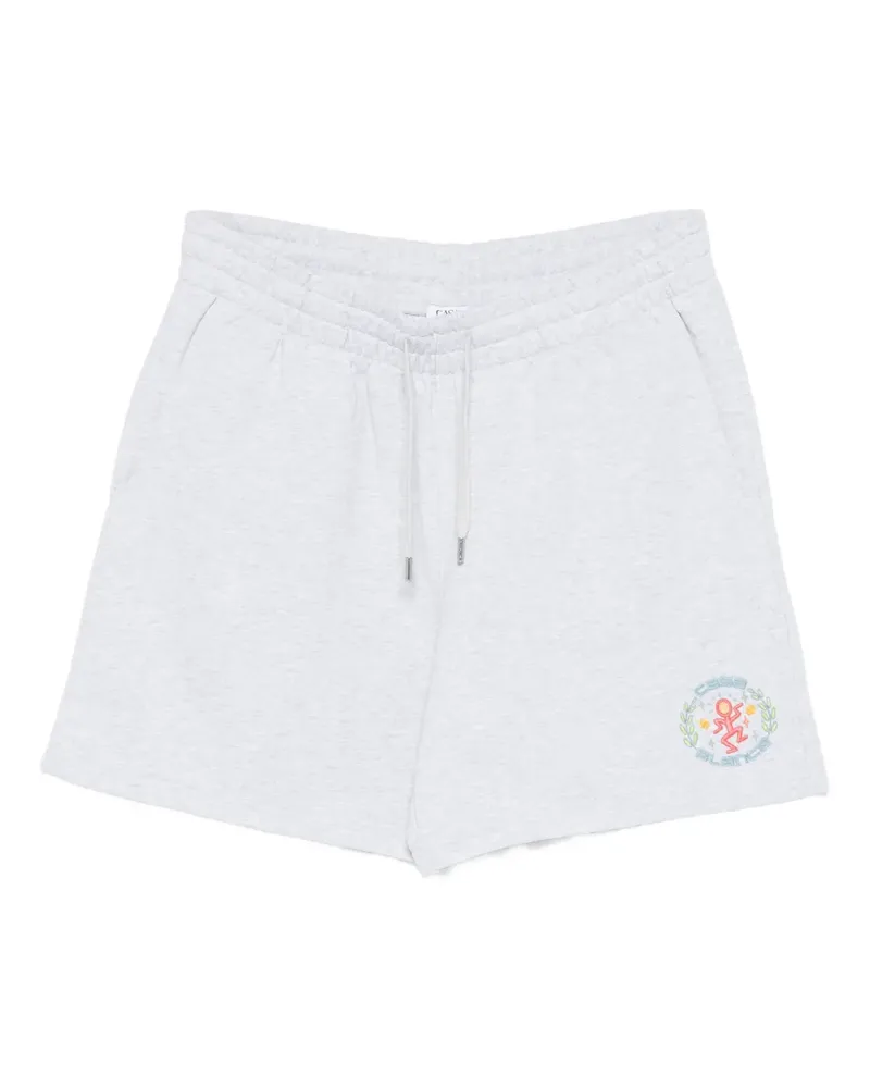 Casablanca Paris elasticated-waist track short - Grau Grau