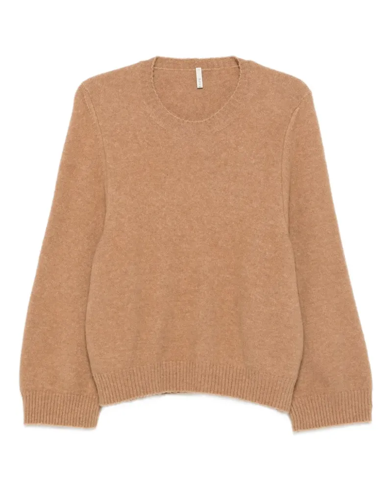 Boboutic balloon-sleeve wool sweater - Braun Braun