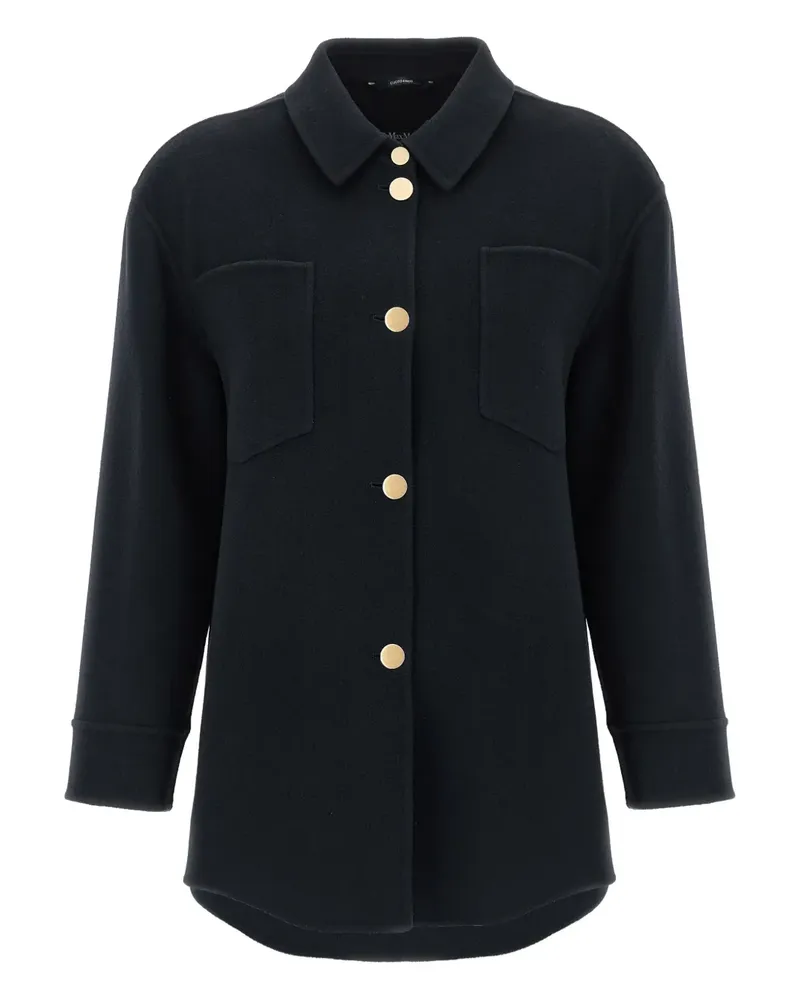 Max Mara Eleonora button pockets shirt - Blau Blau