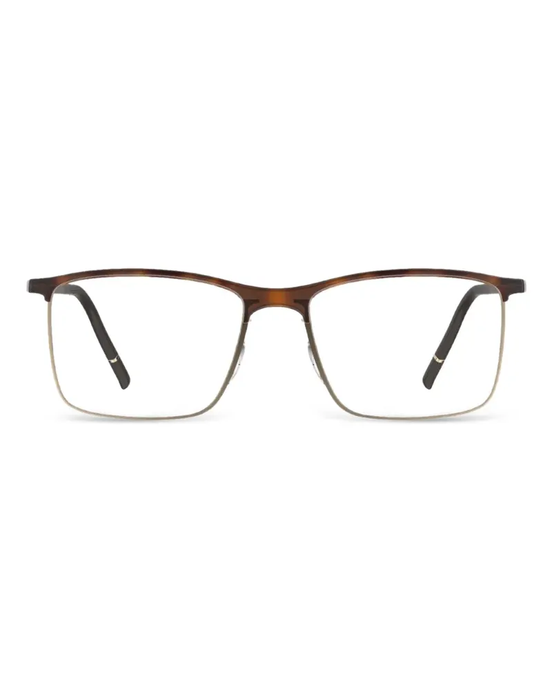 Silhouette Balanced Fusion rectangle-frame glasses - Braun Braun